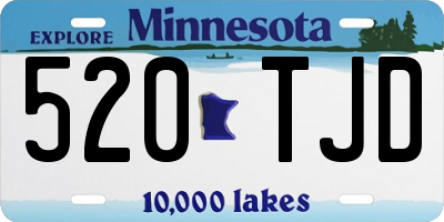 MN license plate 520TJD