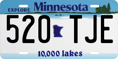 MN license plate 520TJE