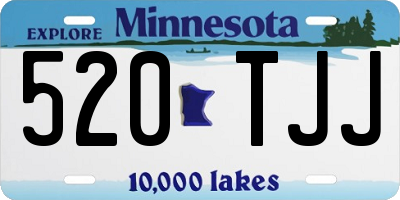 MN license plate 520TJJ