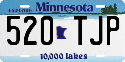 MN license plate 520TJP