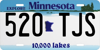 MN license plate 520TJS