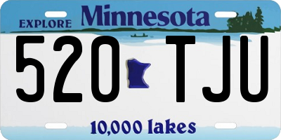 MN license plate 520TJU