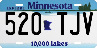 MN license plate 520TJV