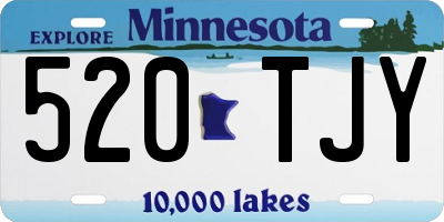 MN license plate 520TJY