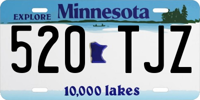 MN license plate 520TJZ