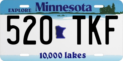 MN license plate 520TKF
