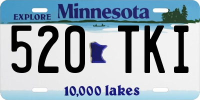 MN license plate 520TKI