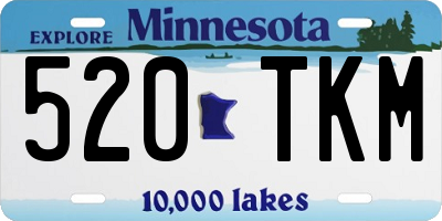 MN license plate 520TKM
