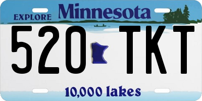 MN license plate 520TKT