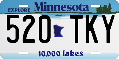 MN license plate 520TKY