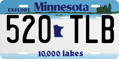 MN license plate 520TLB
