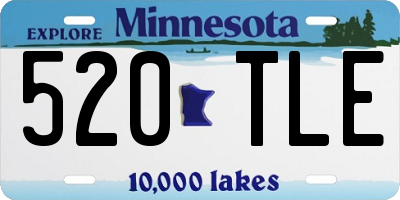 MN license plate 520TLE