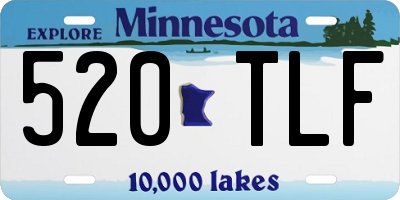 MN license plate 520TLF