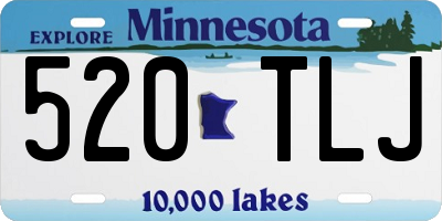 MN license plate 520TLJ