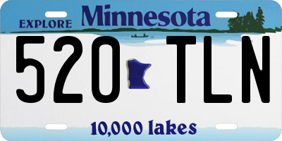 MN license plate 520TLN