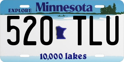 MN license plate 520TLU