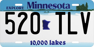 MN license plate 520TLV