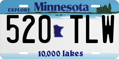 MN license plate 520TLW