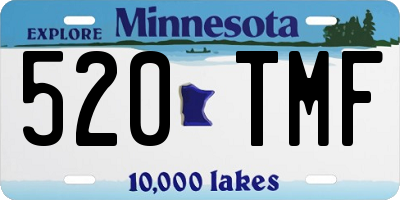 MN license plate 520TMF