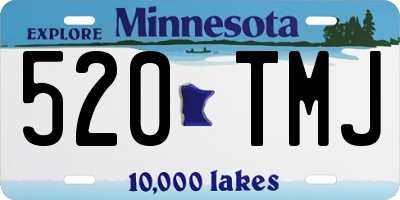 MN license plate 520TMJ