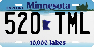 MN license plate 520TML