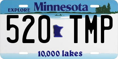 MN license plate 520TMP
