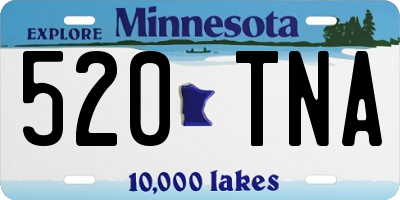 MN license plate 520TNA