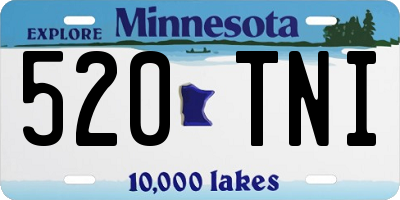 MN license plate 520TNI