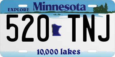 MN license plate 520TNJ