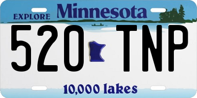 MN license plate 520TNP