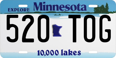 MN license plate 520TOG