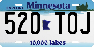 MN license plate 520TOJ
