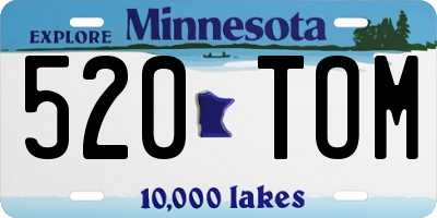 MN license plate 520TOM