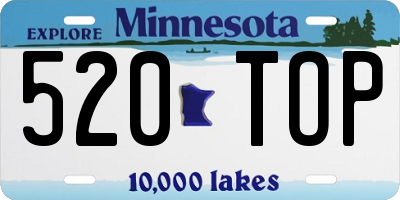 MN license plate 520TOP