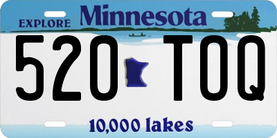 MN license plate 520TOQ
