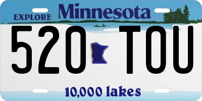 MN license plate 520TOU