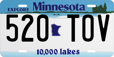 MN license plate 520TOV