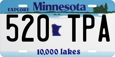 MN license plate 520TPA