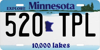 MN license plate 520TPL