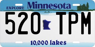 MN license plate 520TPM