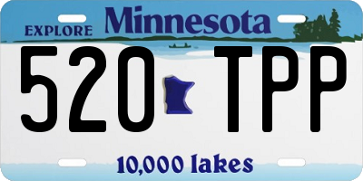 MN license plate 520TPP