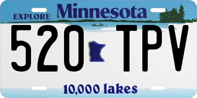 MN license plate 520TPV