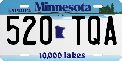 MN license plate 520TQA