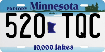 MN license plate 520TQC