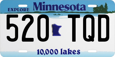 MN license plate 520TQD