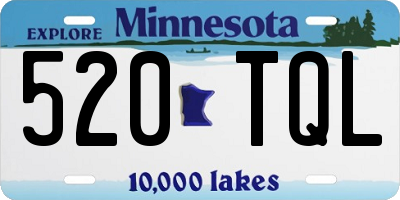 MN license plate 520TQL
