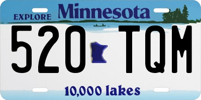 MN license plate 520TQM