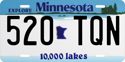 MN license plate 520TQN