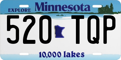 MN license plate 520TQP