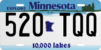 MN license plate 520TQQ